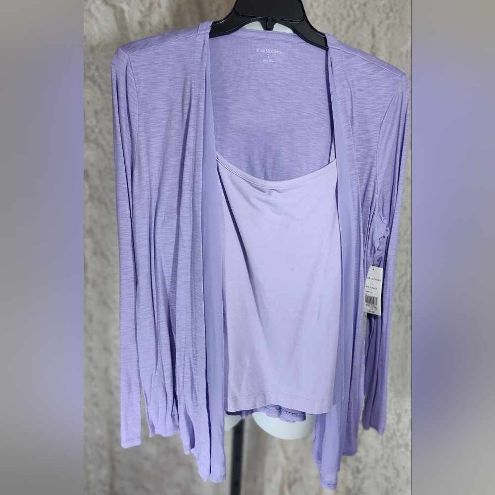 Kim Rogers Light Purple Women's Cardigan